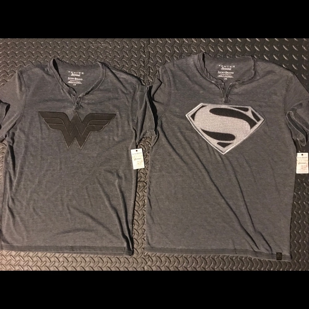 NWT Lucky Brand Superman & Wonderwoman Custom - Picture 1 of 6